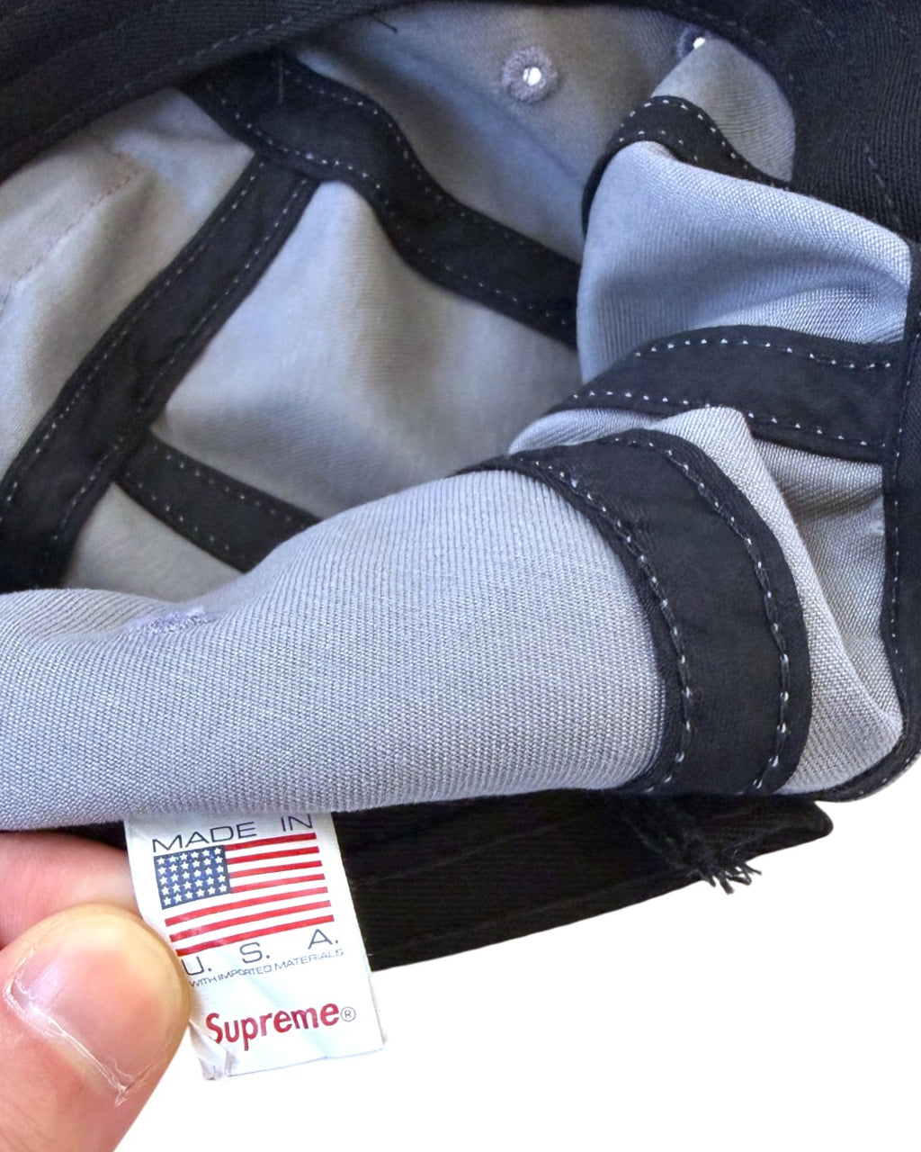 Supreme 5-Panel Cap Grey One Size