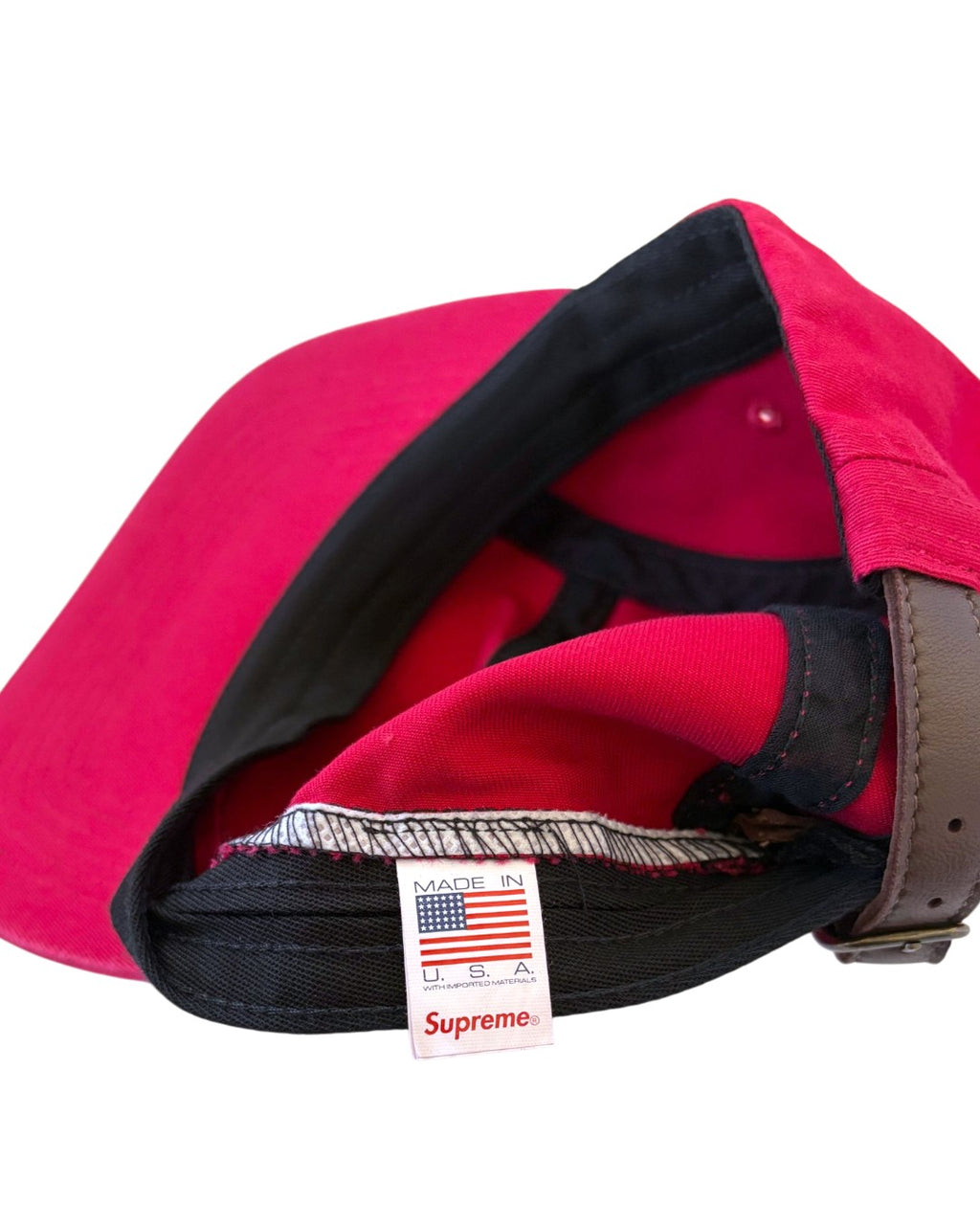Supreme 5-Panel Cap Red One Size