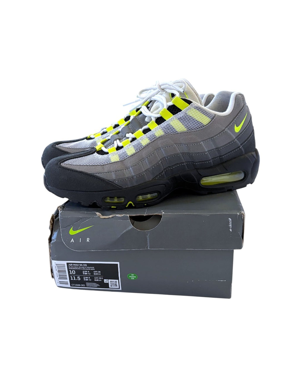Nike Air Max 95 OG Sneakers 2020 Black/Graphite/Neon 44