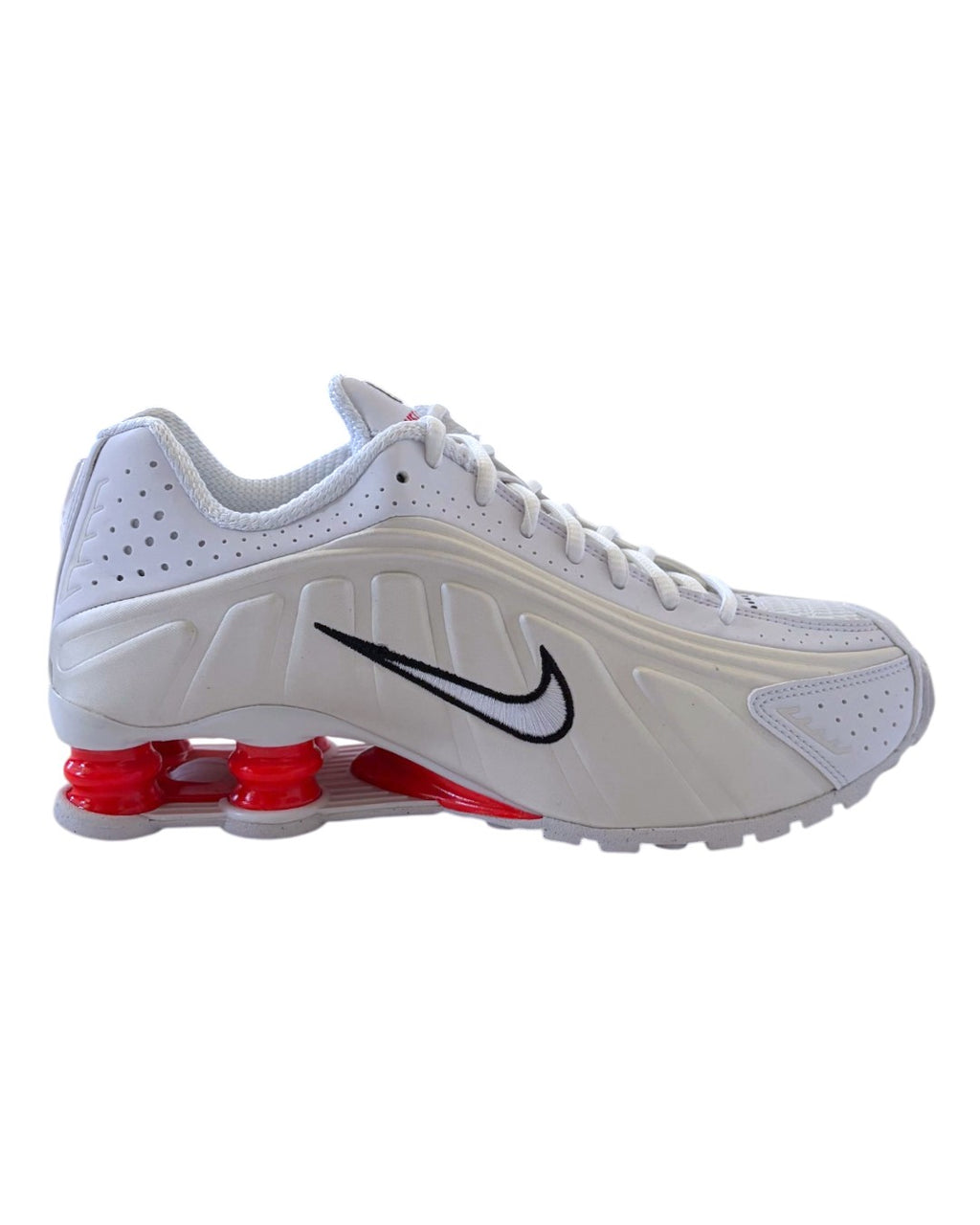 Nike WMNS Shox R4 Sneakers White/Beige/Picante Red 38.5