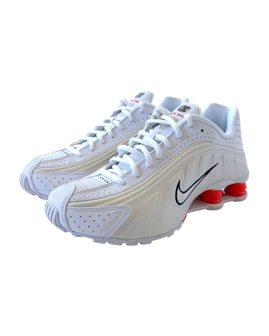 Nike WMNS Shox R4 Sneakers White/Beige/Picante Red 38.5
