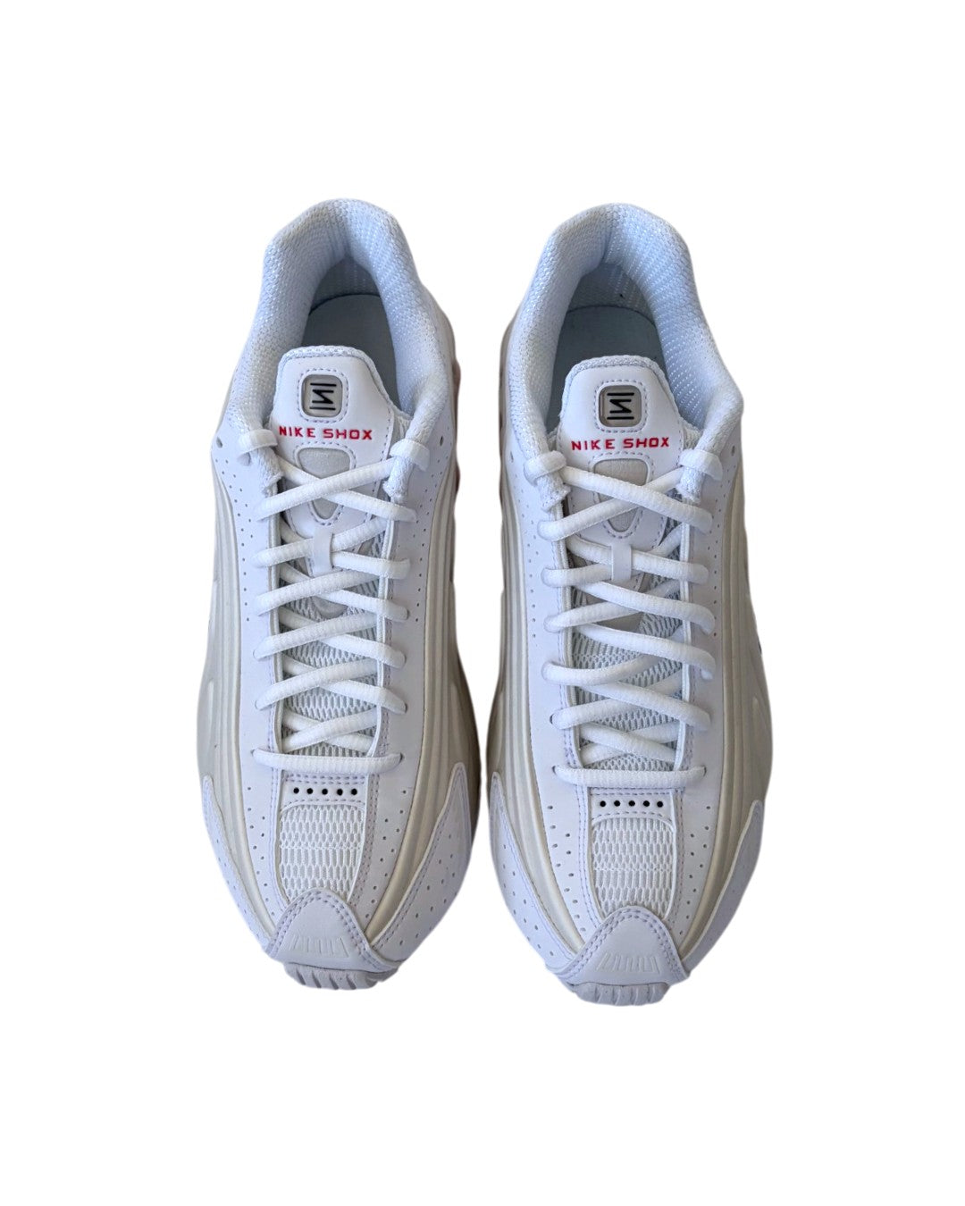 Nike WMNS Shox R4 Sneakers White/Beige/Picante Red 38.5