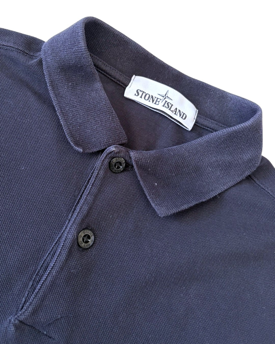 Stone Island Stellina Longsleeve Polo Navy Blue L