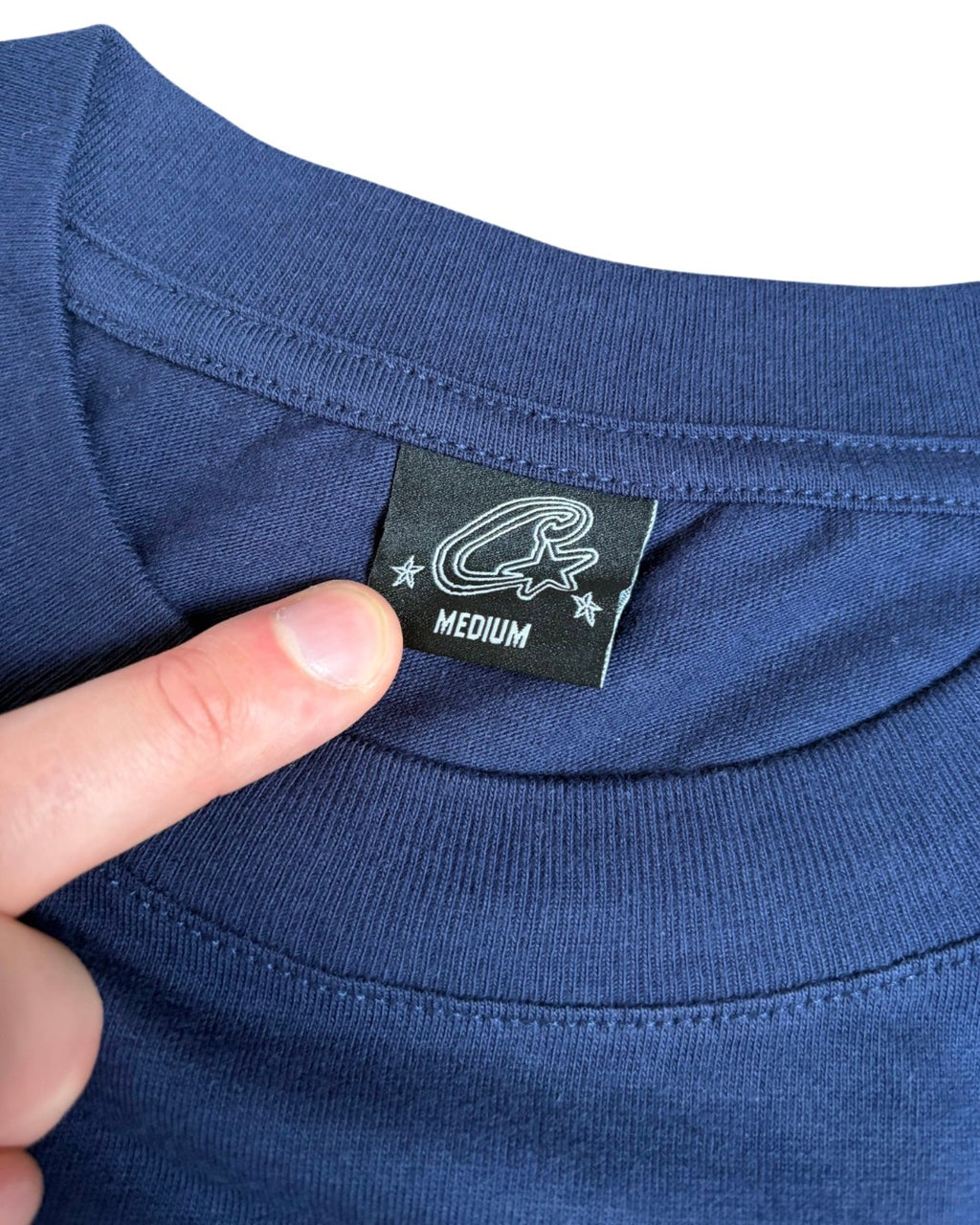 Corteiz 'Lundun' Graphic T-shirt Navy Blue Medium