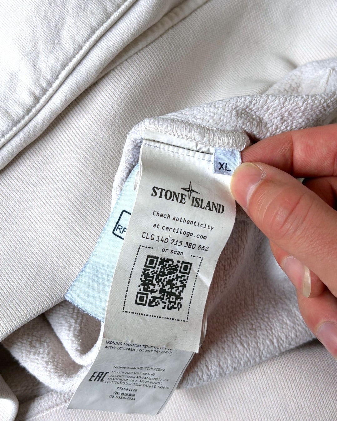 Stone Island Hoodie Light Pink XL