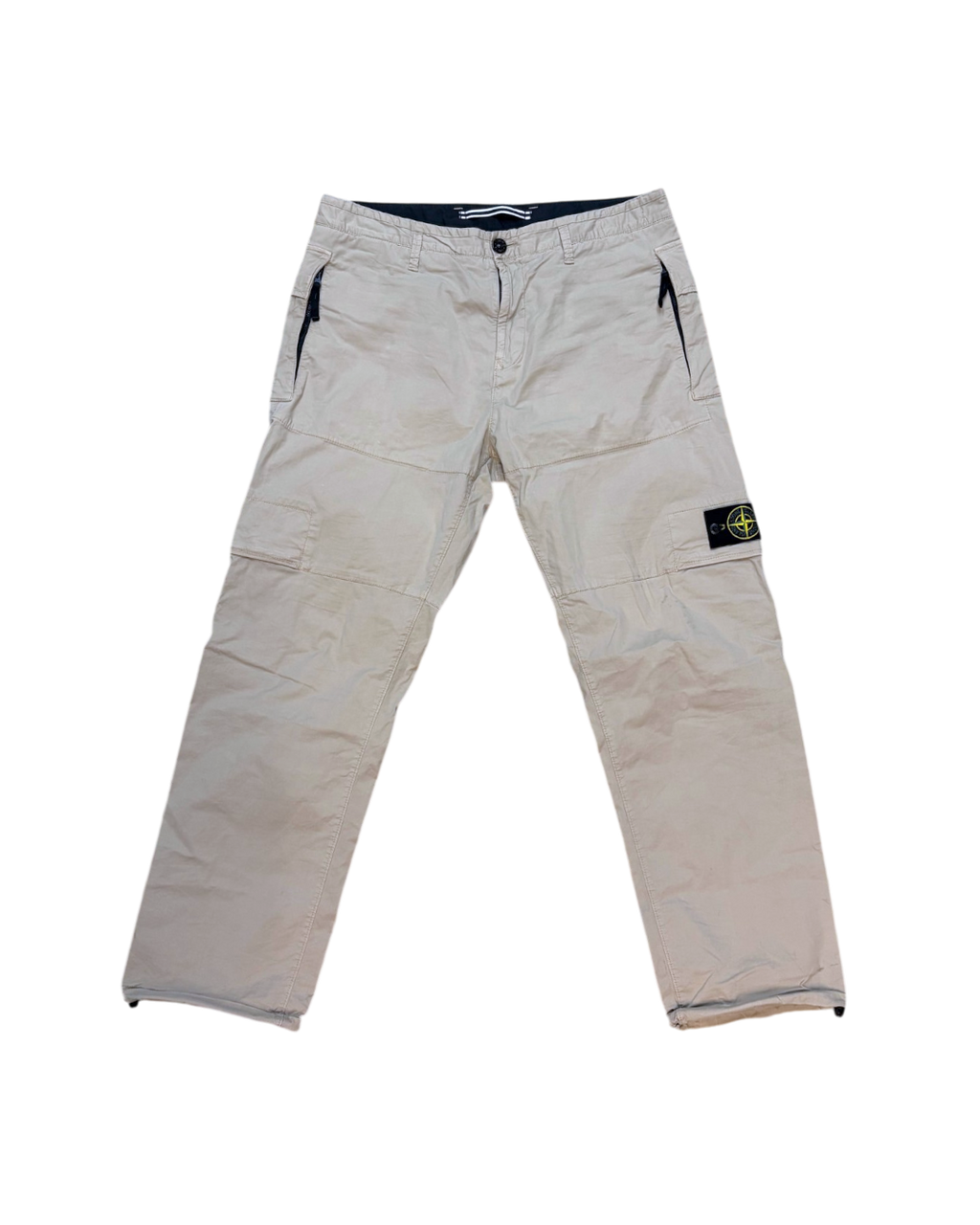 Stone Island Cotton Straight Fit Beige Cargo 34