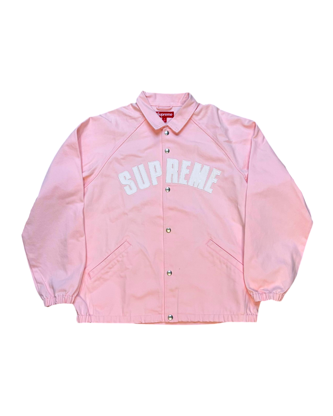 Supreme Arc Denim Coach Jacket Pink M