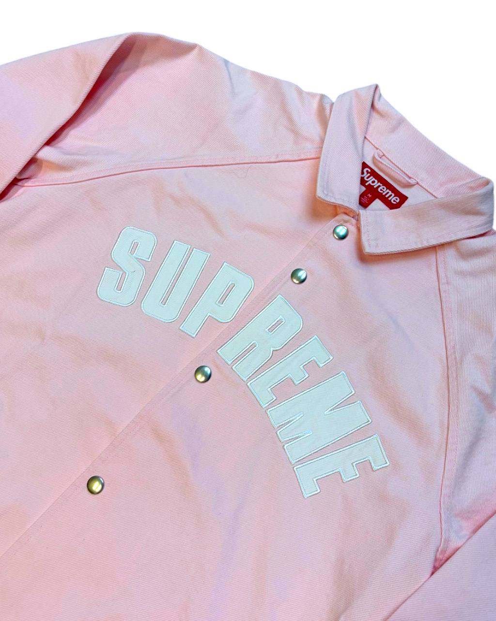 Supreme Arc Denim Coach Jacket Pink M
