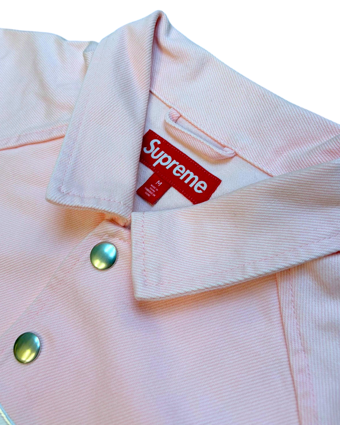 Supreme Arc Denim Coach Jacket Pink M