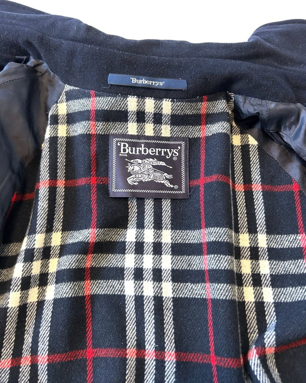 Burberry's Vintage Wool Jacket Navy Blue L