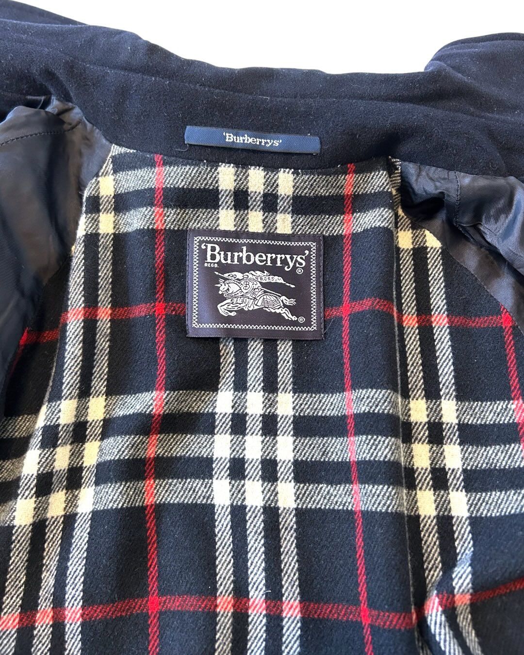 Burberry's Vintage Wool Jacket Navy Blue L