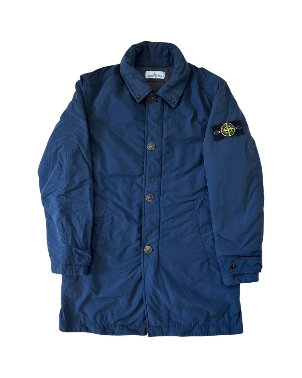 Stone Island Micro Reps Trenchcoat Navy Blue M