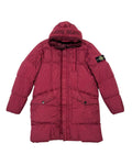 Stone Island Crinkle Reps Parka Jacket Burgundy S